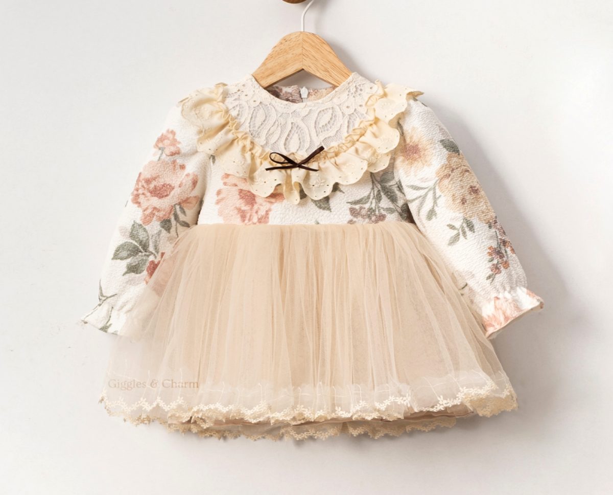 Lace tulle layered dress