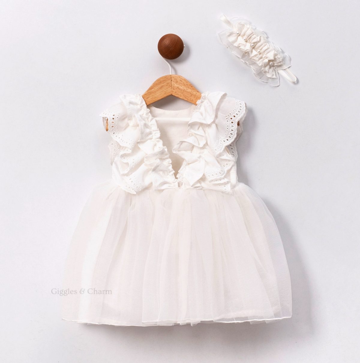Lace Tulle dress with headband - Image 2