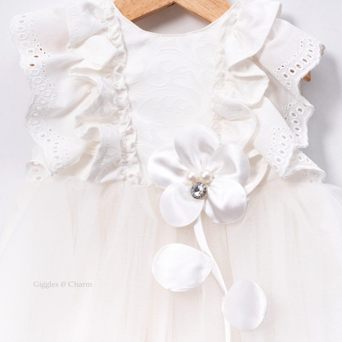 Lace Tulle dress with headband - Image 3
