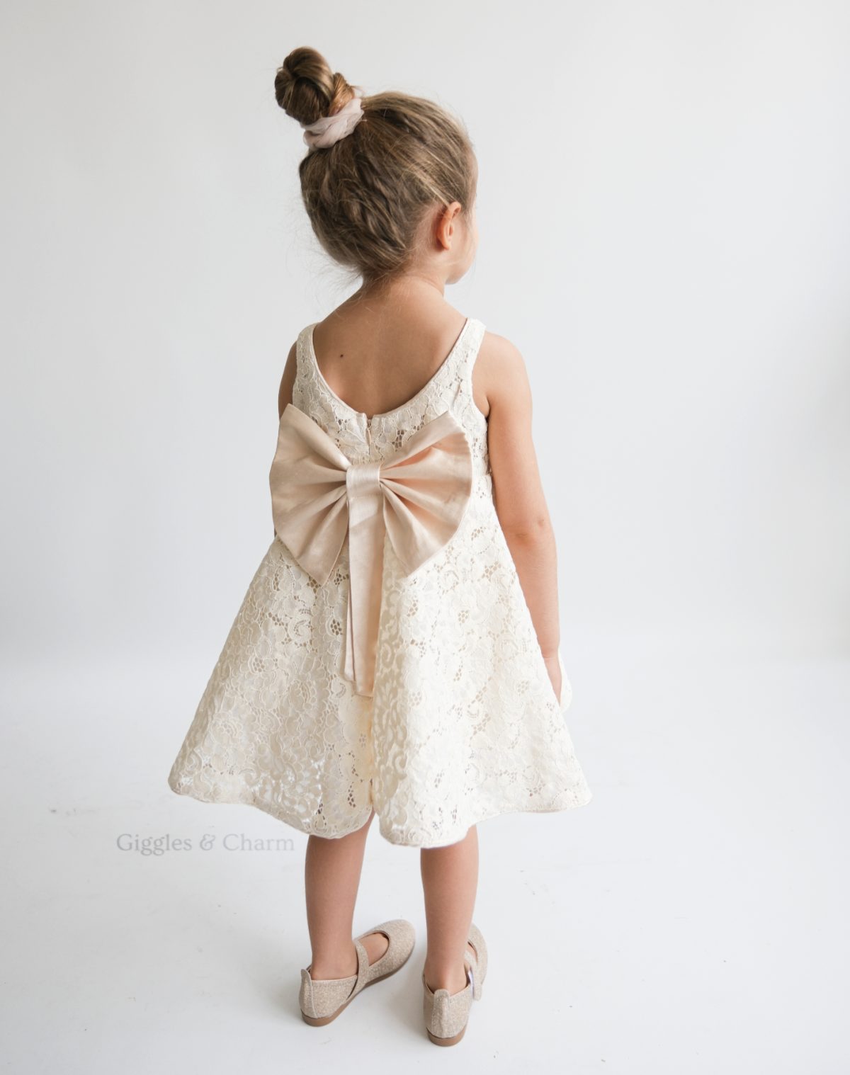 Lace overlay dress