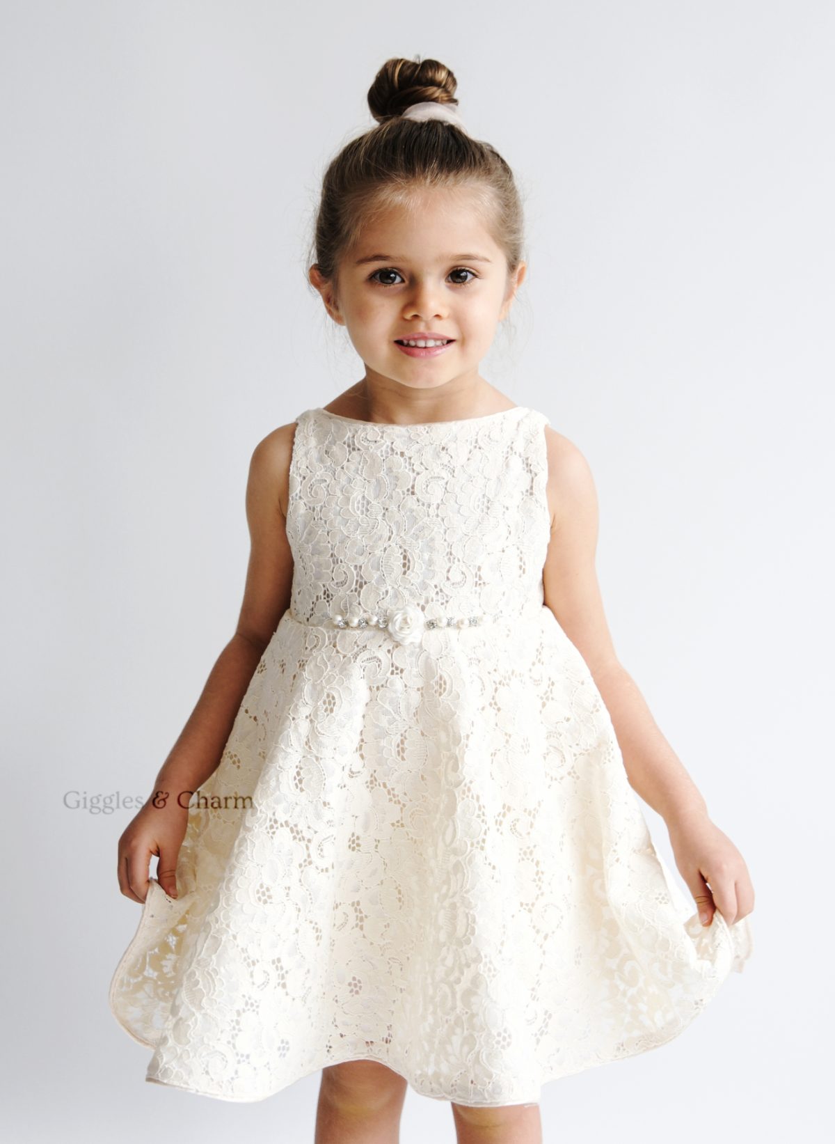 Lace overlay dress - Image 2
