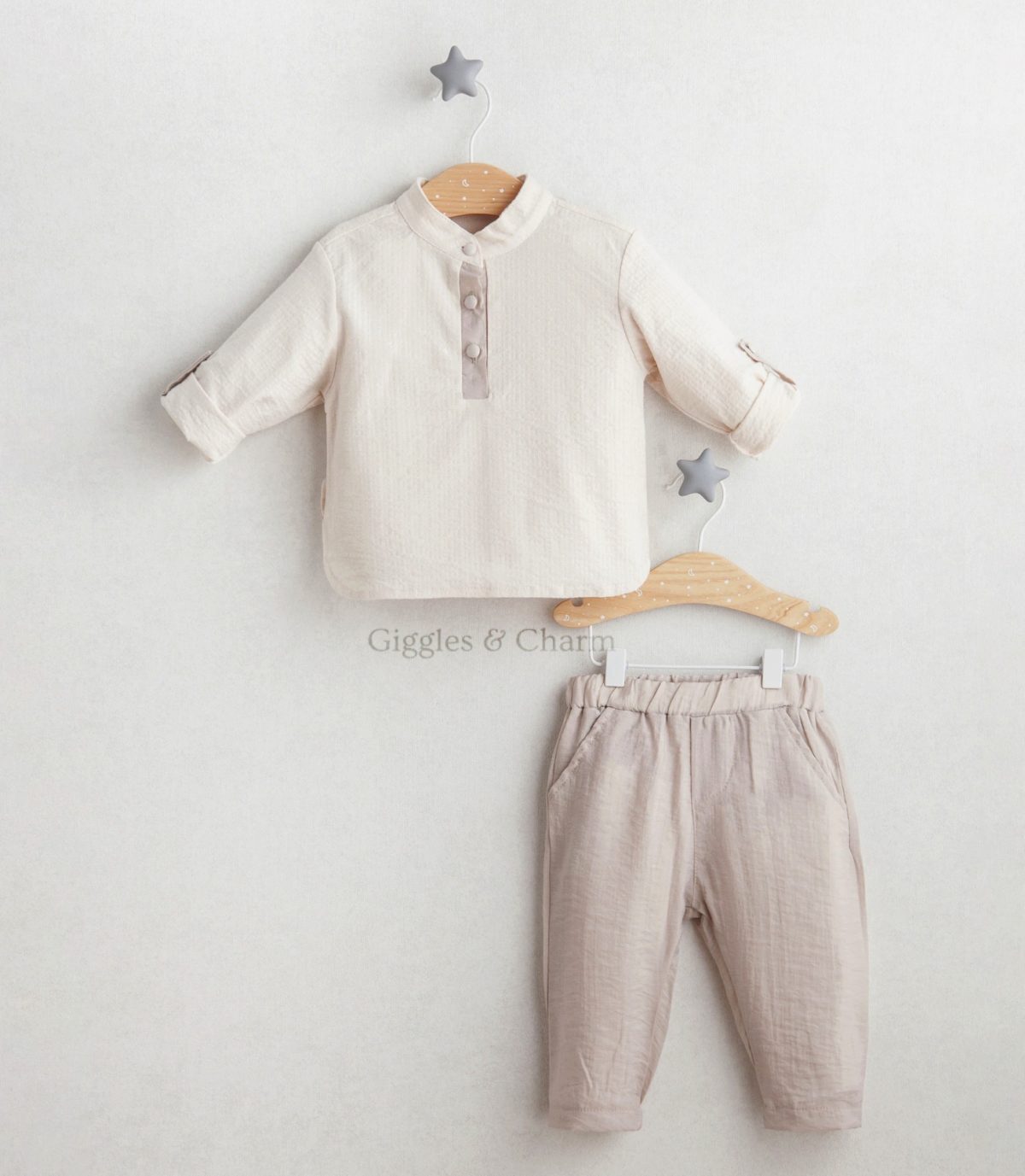Long sleeve shirt & pants set