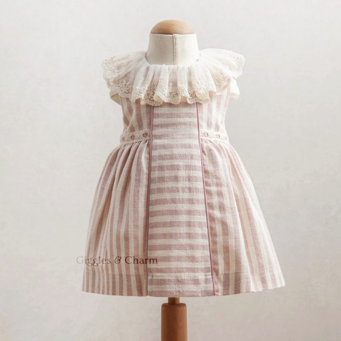 Pink Stripe cotton dress