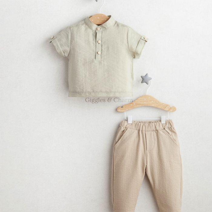 Short sleeve shirt & pants set