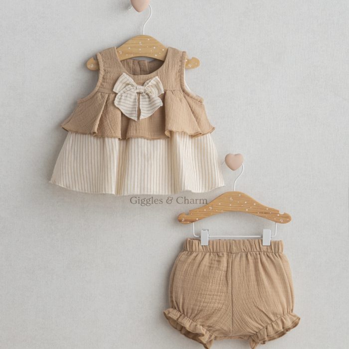 Spanish Bow tunic & shorts set