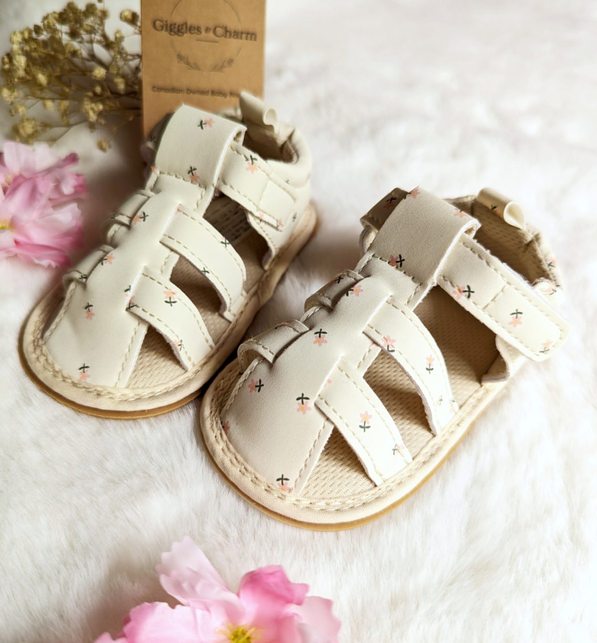 White floral Sandals - Image 2